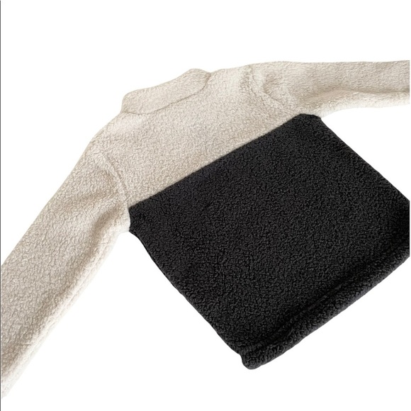 Jumping Beans White & Gray Sherpa Zip Up Pullover Boys 3T - Picture 4 of 10